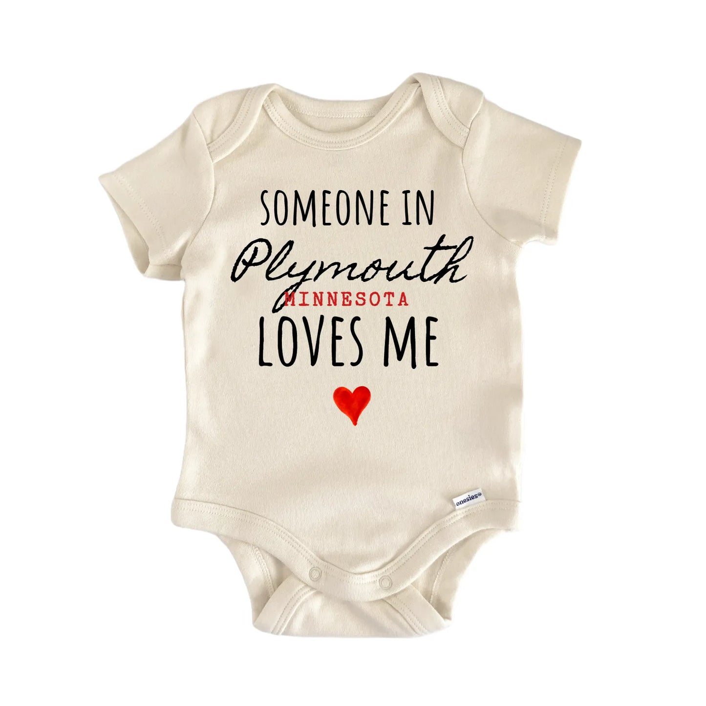 Plymouth Minnesota Baby Gift Baby Bodysuit