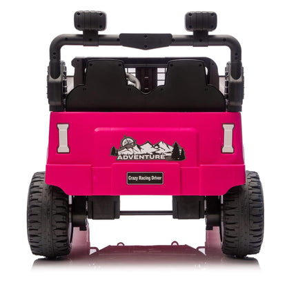 ToyRides Elite 24V 100W*2 Two-Seater Kids Ride On Car w/ RC, for Kids 3-8, Pink