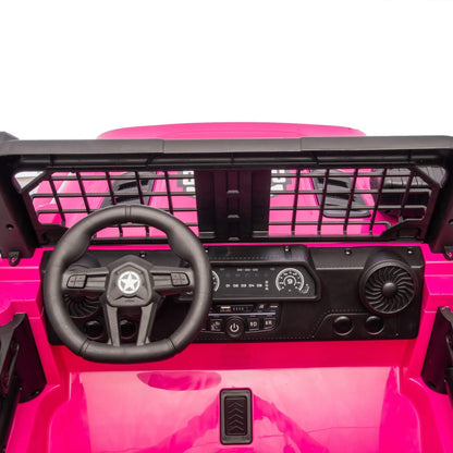 ToyRides Elite 24V 100W*2 Two-Seater Kids Ride On Car w/ RC, for Kids 3-8, Pink