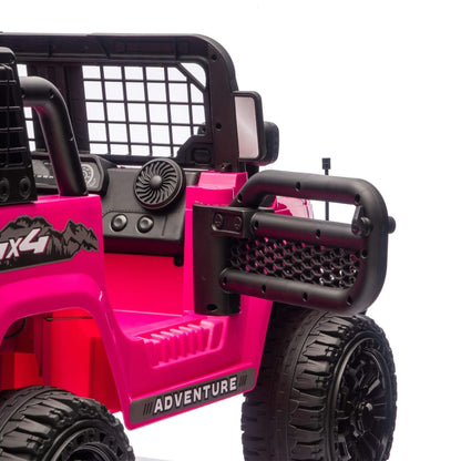 ToyRides Elite 24V 100W*2 Two-Seater Kids Ride On Car w/ RC, for Kids 3-8, Pink