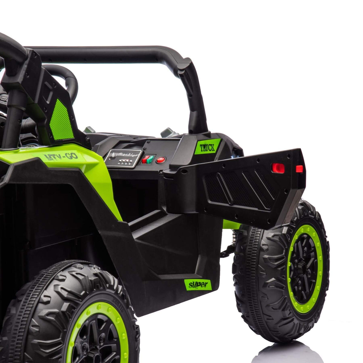 ToyRides Elite 24V Two-Seater Kids Ride On UTV W/Parents Remote Control, for Age 3+, Green