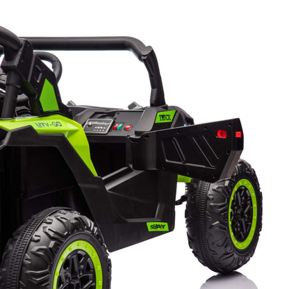 ToyRides Elite 24V Two-Seater Kids Ride On UTV W/Parents Remote Control, for Age 3+, Green