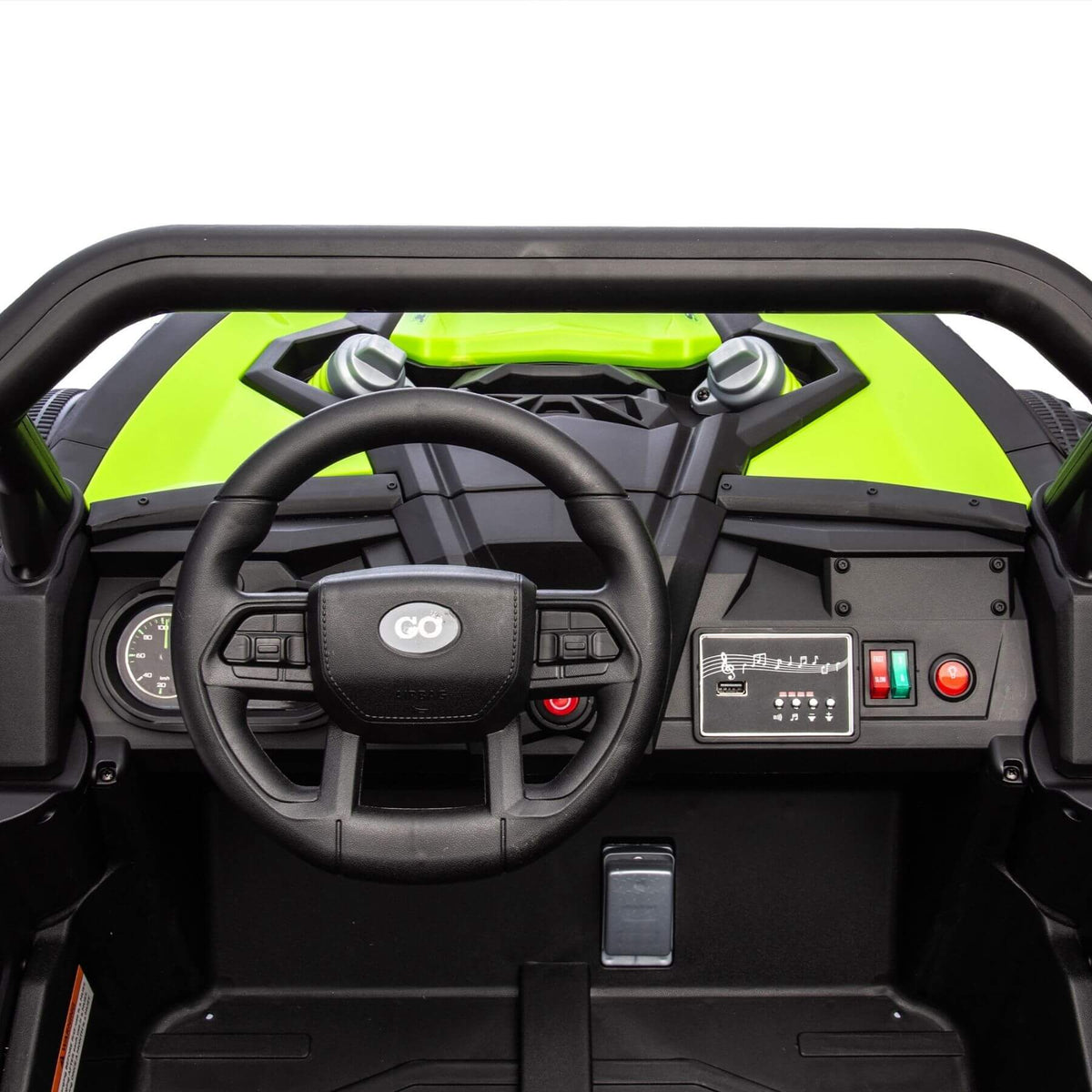 ToyRides Elite 24V Two-Seater Kids Ride On UTV W/Parents Remote Control, for Age 3+, Green