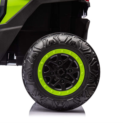 ToyRides Elite 24V Two-Seater Kids Ride On UTV W/Parents Remote Control, for Age 3+, Green