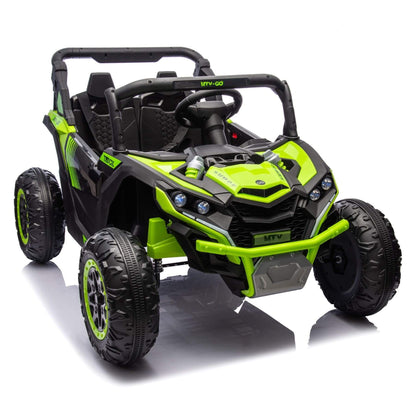 ToyRides Elite 24V Two-Seater Kids Ride On UTV W/Parents Remote Control, for Age 3+, Green