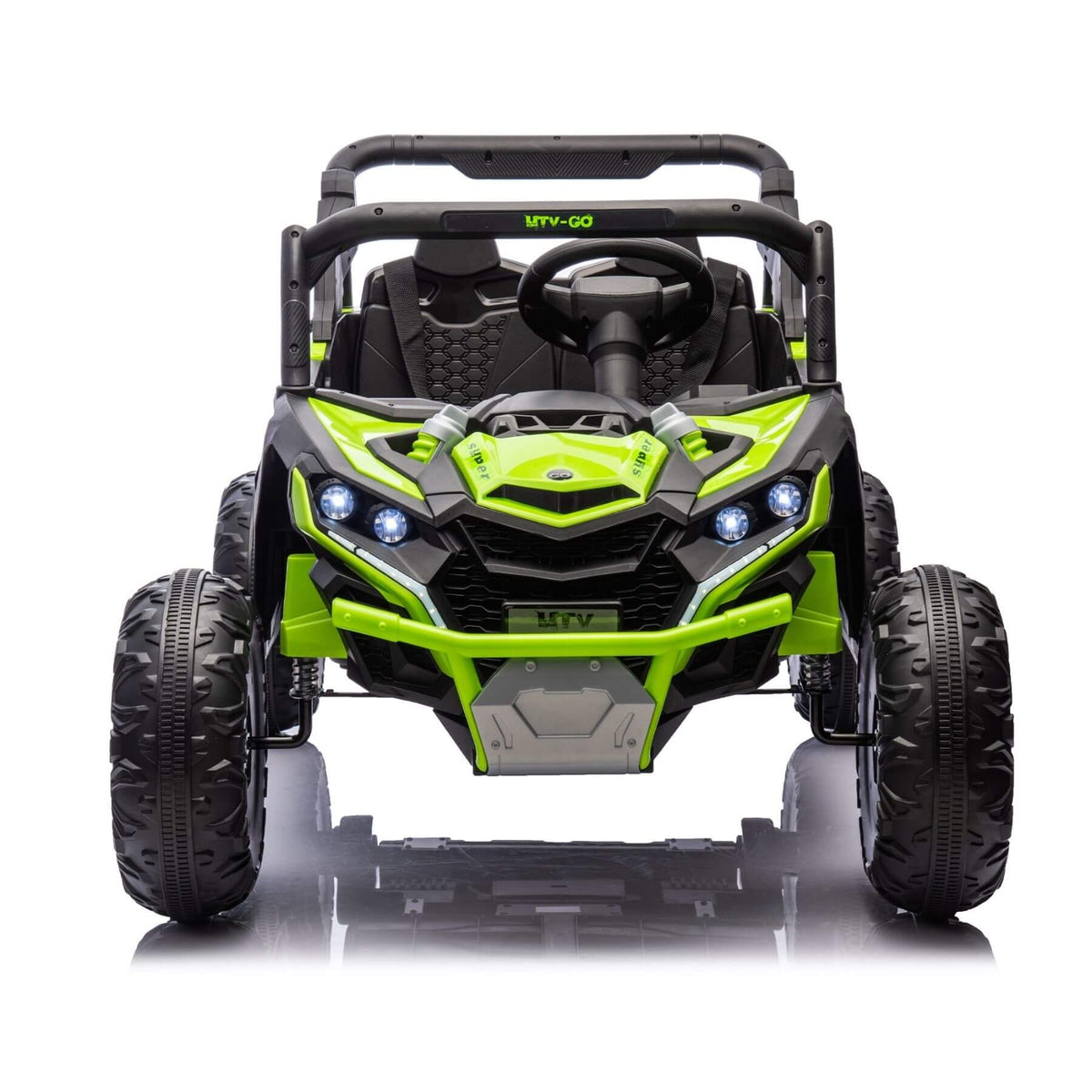 ToyRides Elite 24V Two-Seater Kids Ride On UTV W/Parents Remote Control, for Age 3+, Green