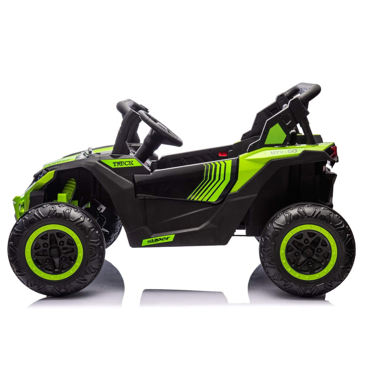 ToyRides Elite 24V Two-Seater Kids Ride On UTV W/Parents Remote Control, for Age 3+, Green