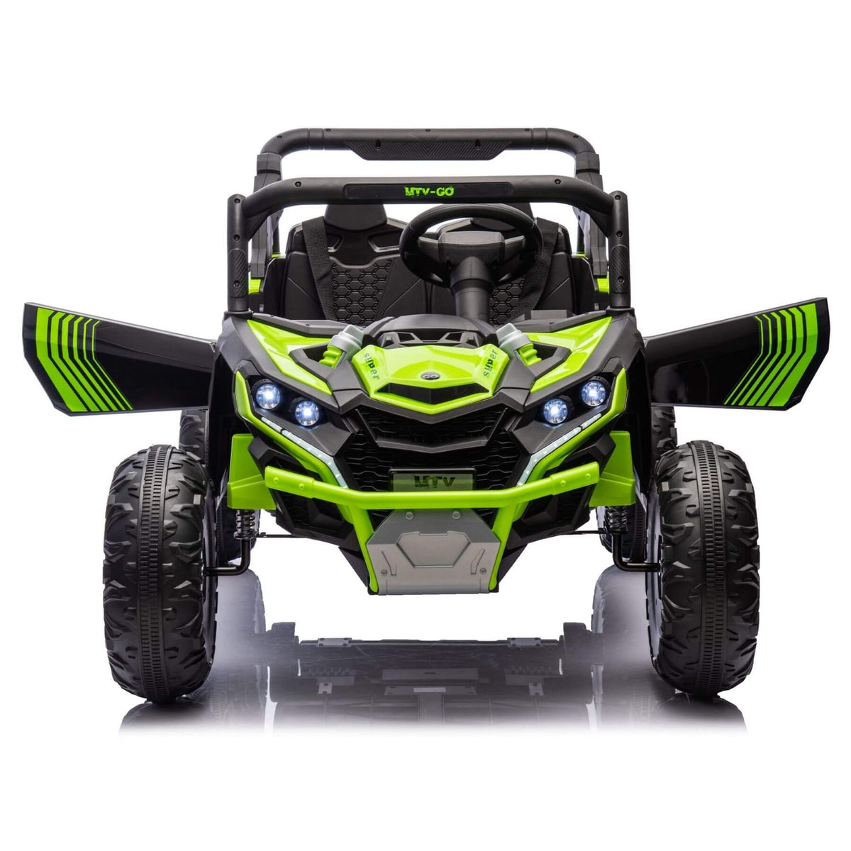 ToyRides Elite 24V Two-Seater Kids Ride On UTV W/Parents Remote Control, for Age 3+, Green