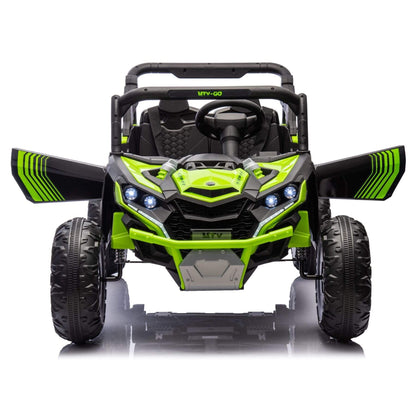 ToyRides Elite 24V Two-Seater Kids Ride On UTV W/Parents Remote Control, for Age 3+, Green