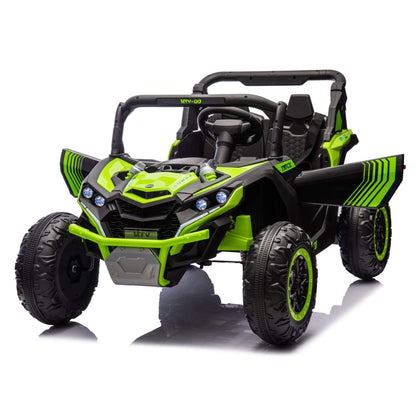 ToyRides Elite 24V Two-Seater Kids Ride On UTV W/Parents Remote Control, for Age 3+, Green