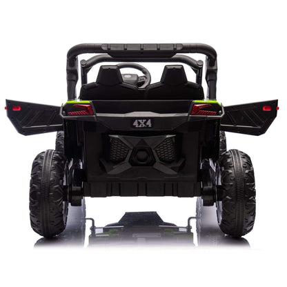 ToyRides Elite 24V Two-Seater Kids Ride On UTV W/Parents Remote Control, for Age 3+, Green