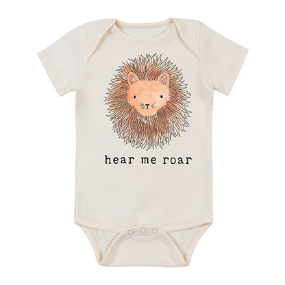 Cute Printed Short Sleeved Romper For Babies