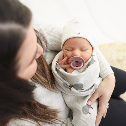 Whimsy Collection - Luxury 100% Cotton Knit Swaddle Baby Blanket