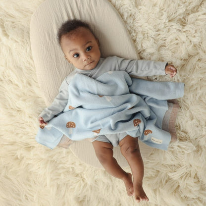 Whimsy Collection - Luxury 100% Cotton Knit Swaddle Baby Blanket