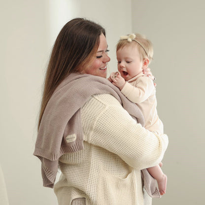 Heritage Knit - 100% Organic Cotton Luxury Knit Baby Swaddle Blanket