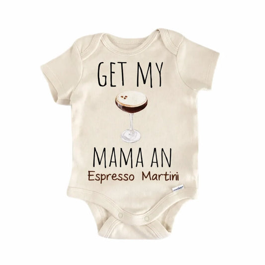 Expresso Martini Cocktail Newborn Baby Onesie® Onesie®