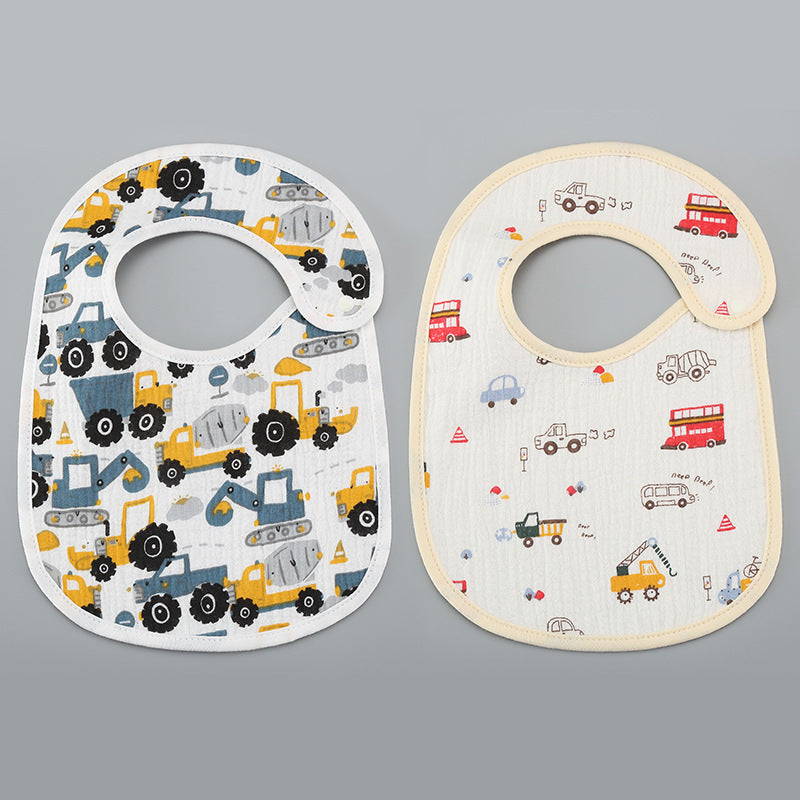 Thin Kids' Bib Pure Cotton Waterproof Gauze Saliva Towel
