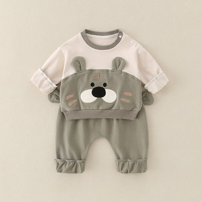 Pure Cotton Romper Set For Boys Cute Childrens Clothing Baby Boy Outfits