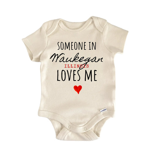 Waukegan Illinois Baby Gift Baby Bodysuit