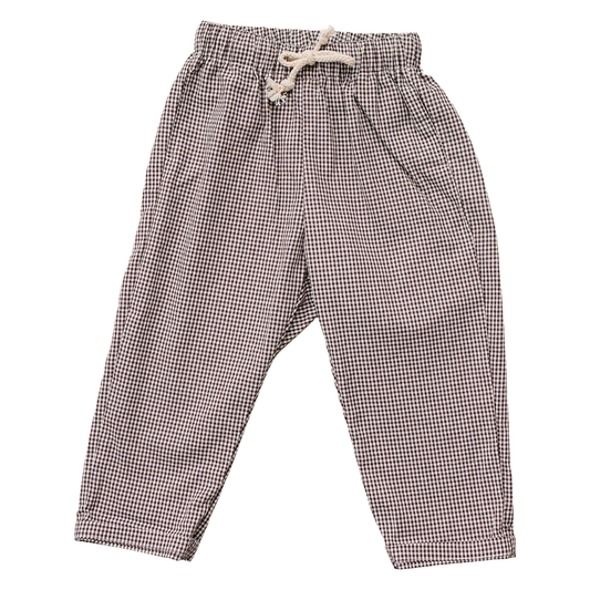 Brown Plaid Pants