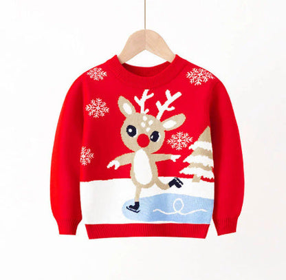 Baby Boys' And Girls' Elastic Pullover Sweater