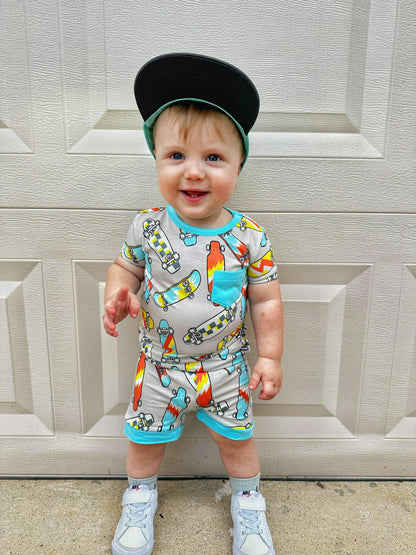 Skater Boy Bamboo Short Set (FINAL SALE)