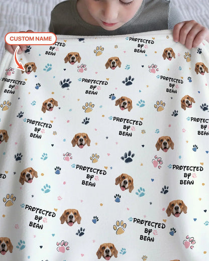 Custom Dog Pattern Bamboo Blanket