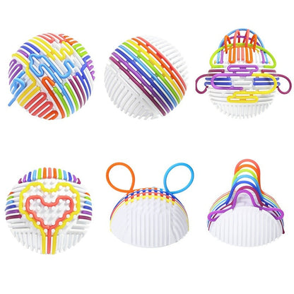 Sensory Activity Ball Puzzle Decompression Anxiety Training Silicone Toy
