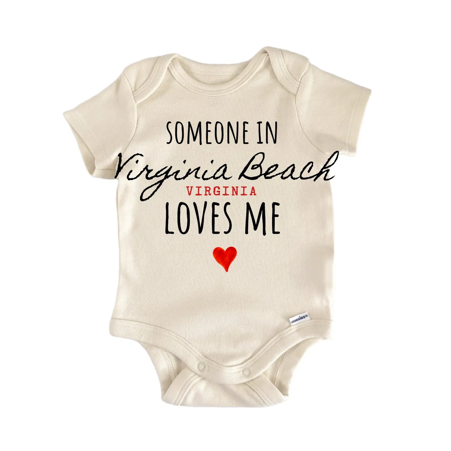 Virginia Beach Virginia Baby Gift Baby Bodysuit