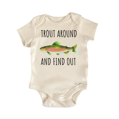 Rainbow Trout Pumpkinseed Fish Freshwater Fishing Baby Gift Baby Bodysuit