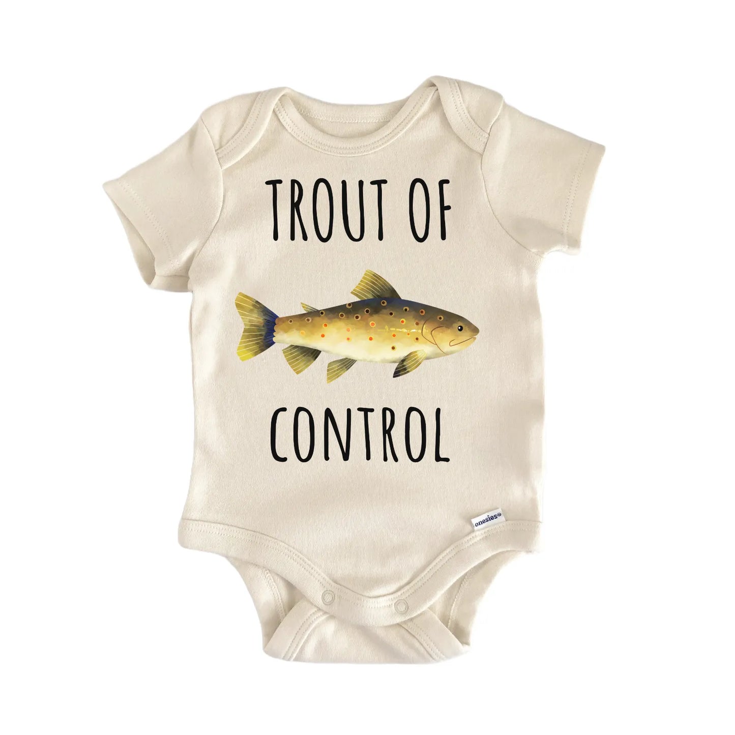 Brown Trout Freshwater Fishing Baby Gift Baby Bodysuit