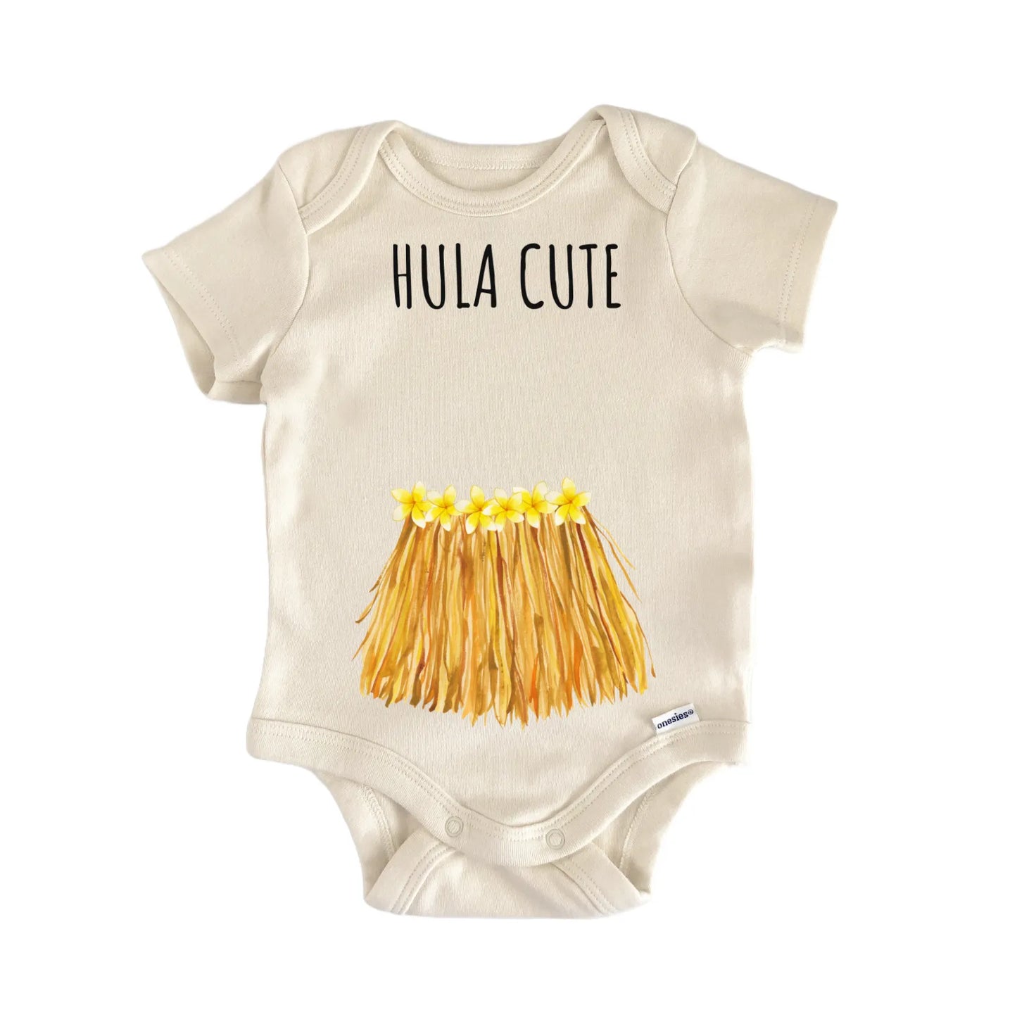 Hula Hawaii Grass Skirt Aloha Baby Gift Baby Bodysuit