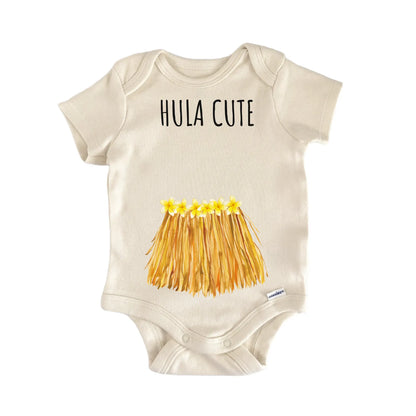 Hula Hawaii Grass Skirt Aloha Baby Gift Baby Bodysuit