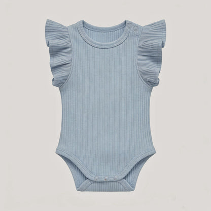 Baby Romper Knitted Ribbed Infant Onesie
