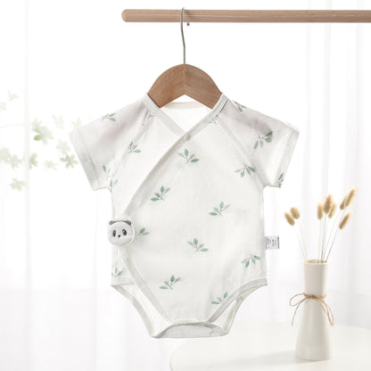 Pure Cotton Newborn One-piece Baby Clothes, Short Sleeves