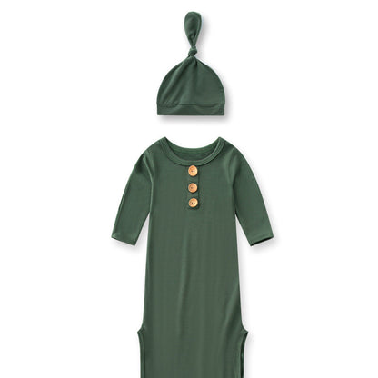 Bamboo Fiber Knotted Baby Bodysuit