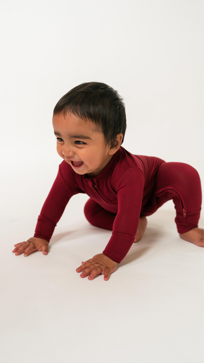 The Gentle Bodysuit In Burgundy