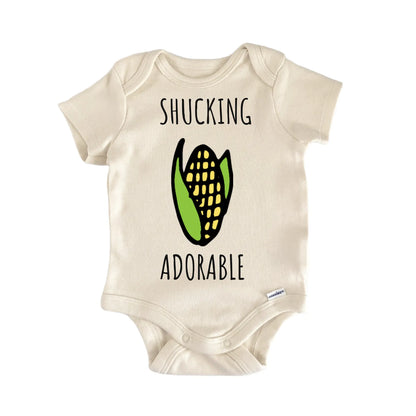 Corn Shucking Shuck Fruit Infant Gift Baby Bodysuit