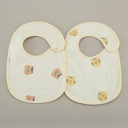 Thin Kids' Bib Pure Cotton Waterproof Gauze Saliva Towel