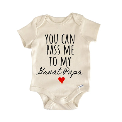 Great Papa Announcement Baby Gift Baby Bodysuit