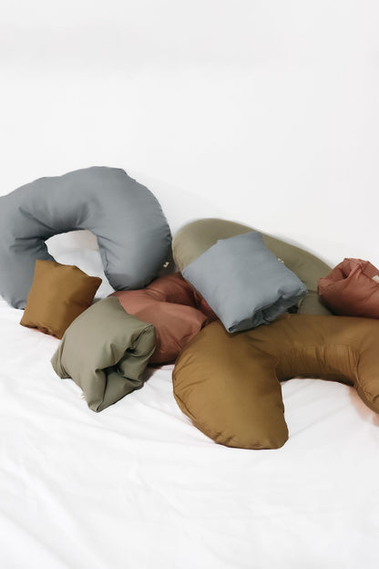 Clay Wipeable Cradle Arm Pillow