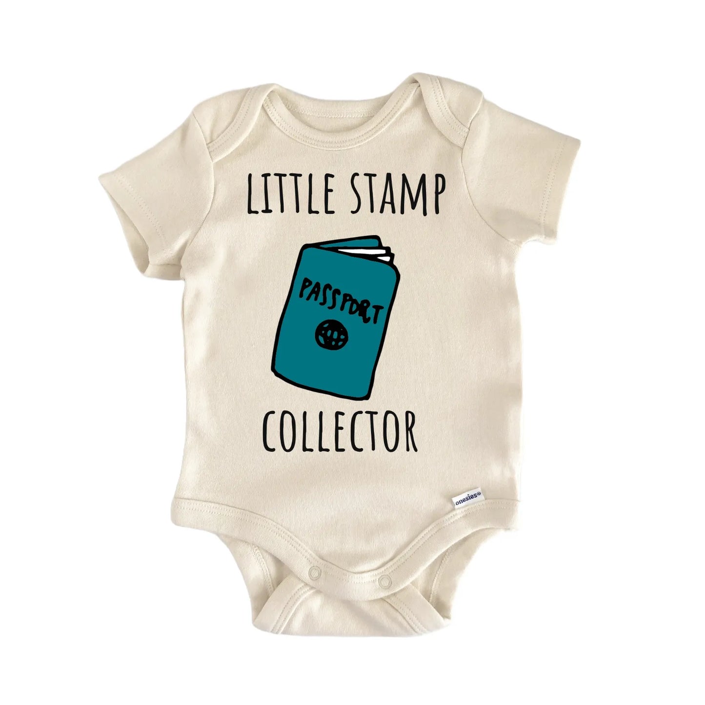 Passport Stamp Travel Adventure Baby Gift Baby Bodysuit