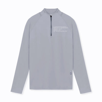 Men's Small Turtleneck Slim-fit Half Zipper Training Long Sleeve T-shirt