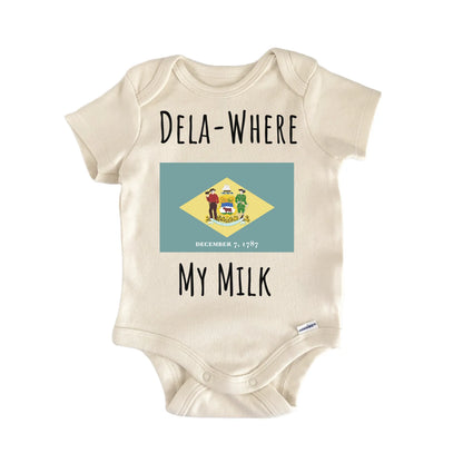 Delaware State Flag Infant Gift Baby Bodysuit