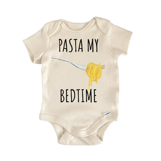 Pasta Bedtime Italian Foodie Spaghetti Baby Gift Baby Bodysuit