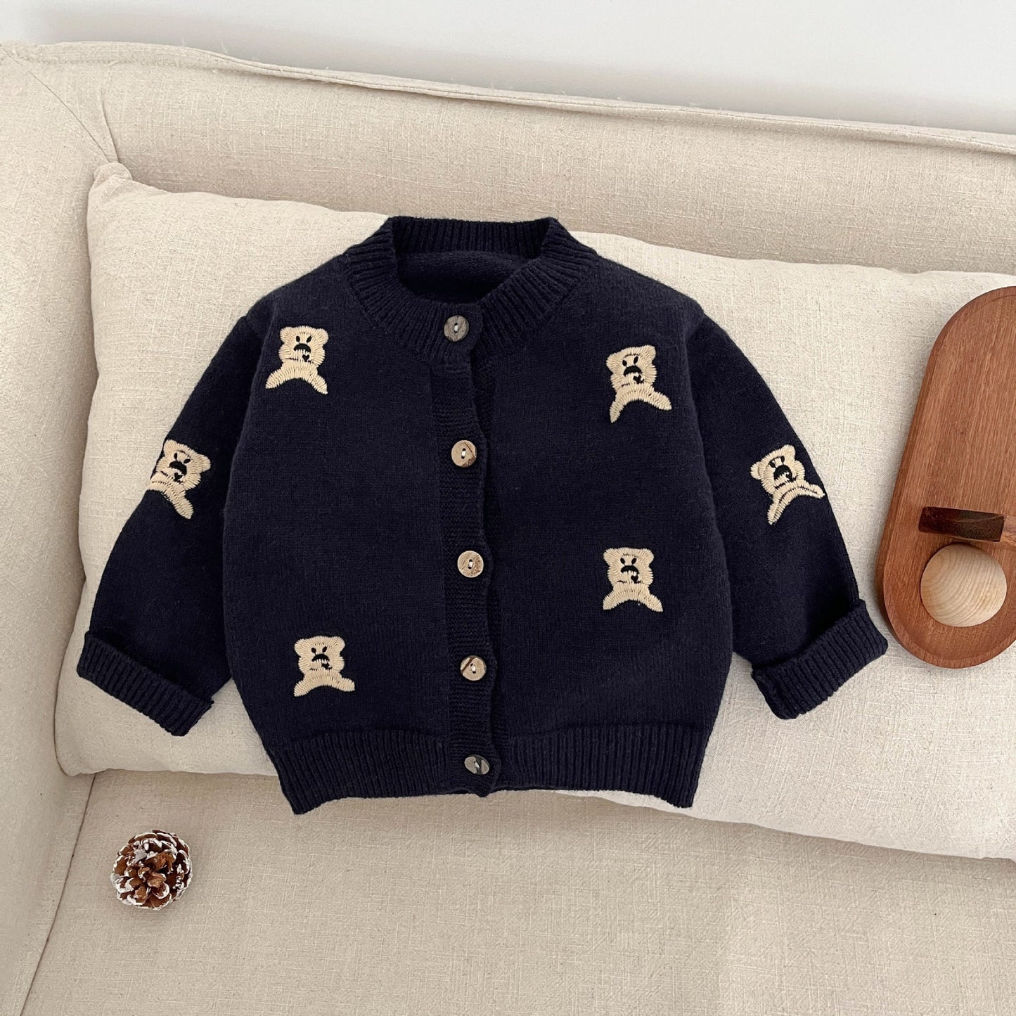 Autumn Fashion Knitted Cardigan Cute Kids Coat