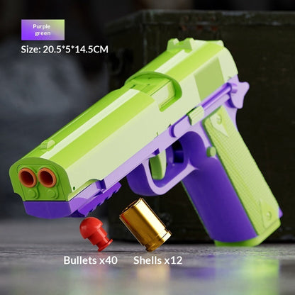 Toy Gun With Dual Barrel Ejection