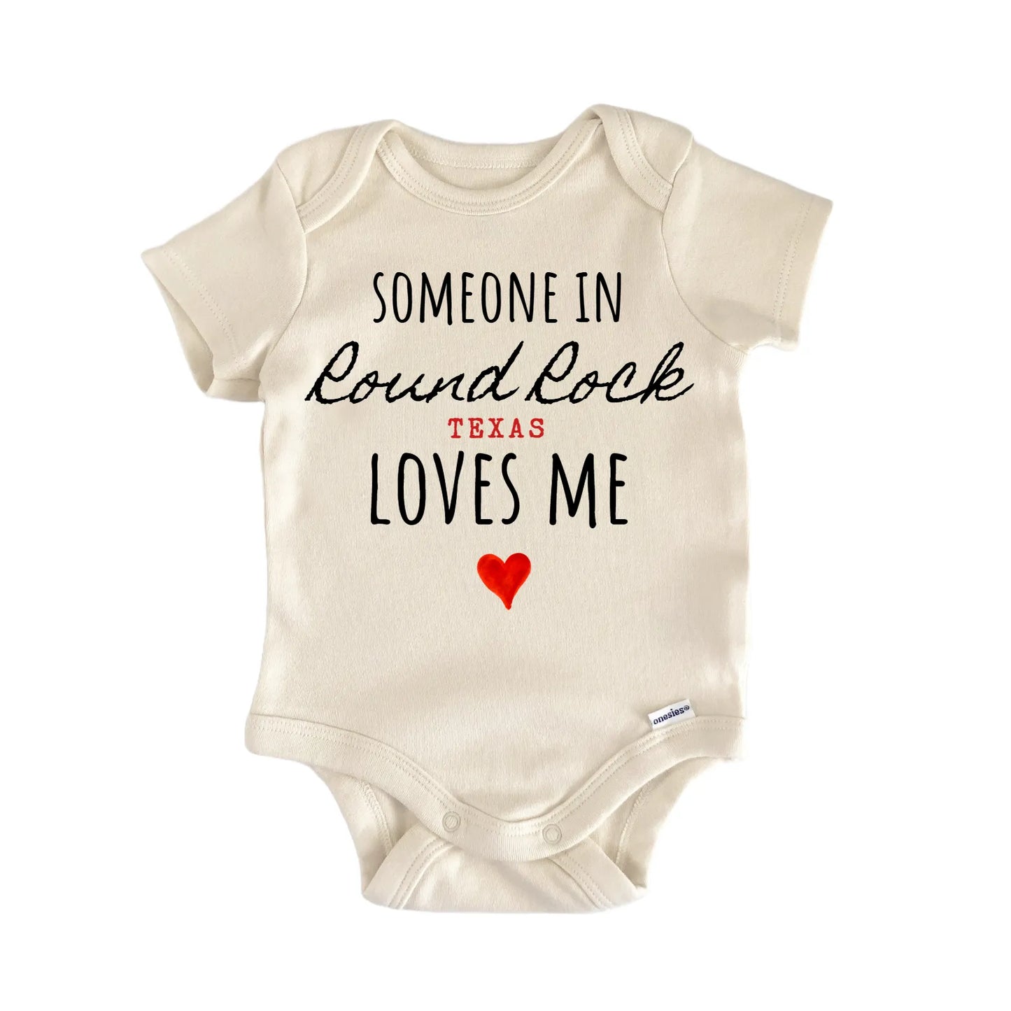 Round Rock Texas Baby Gift Baby Bodysuit