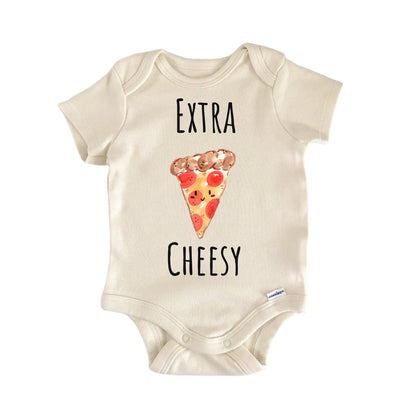 Extra Cheesy Pizza Italian Food Baby Gift Baby Bodysuit