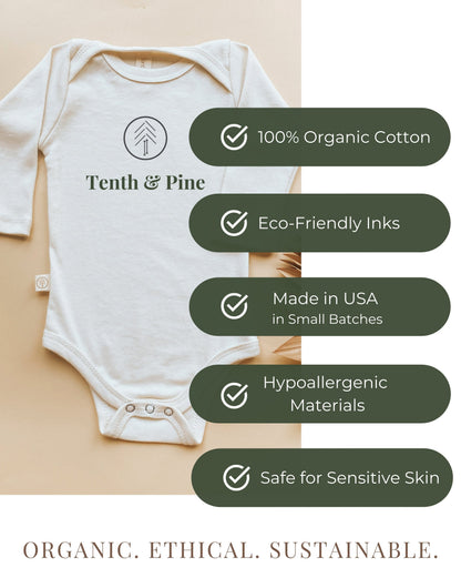 Love You So Mush Organic Baby Bodysuit